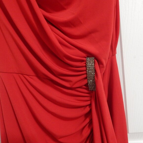 London Times Midi Dress Red - Picture 2 of 4